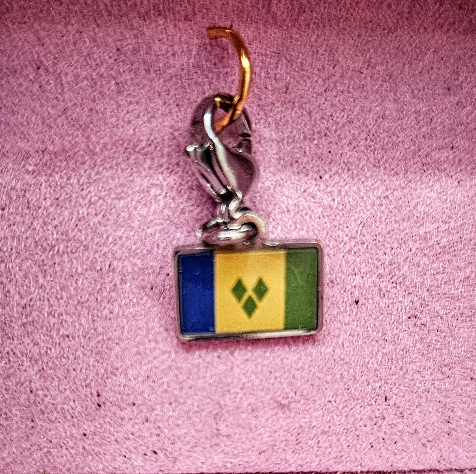 Custom Caribbean souvenir mini Hook Charms