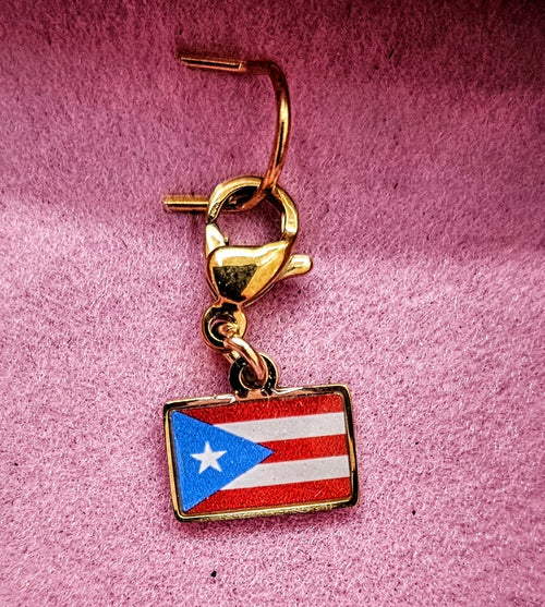 Custom Caribbean souvenir mini Hook Charms