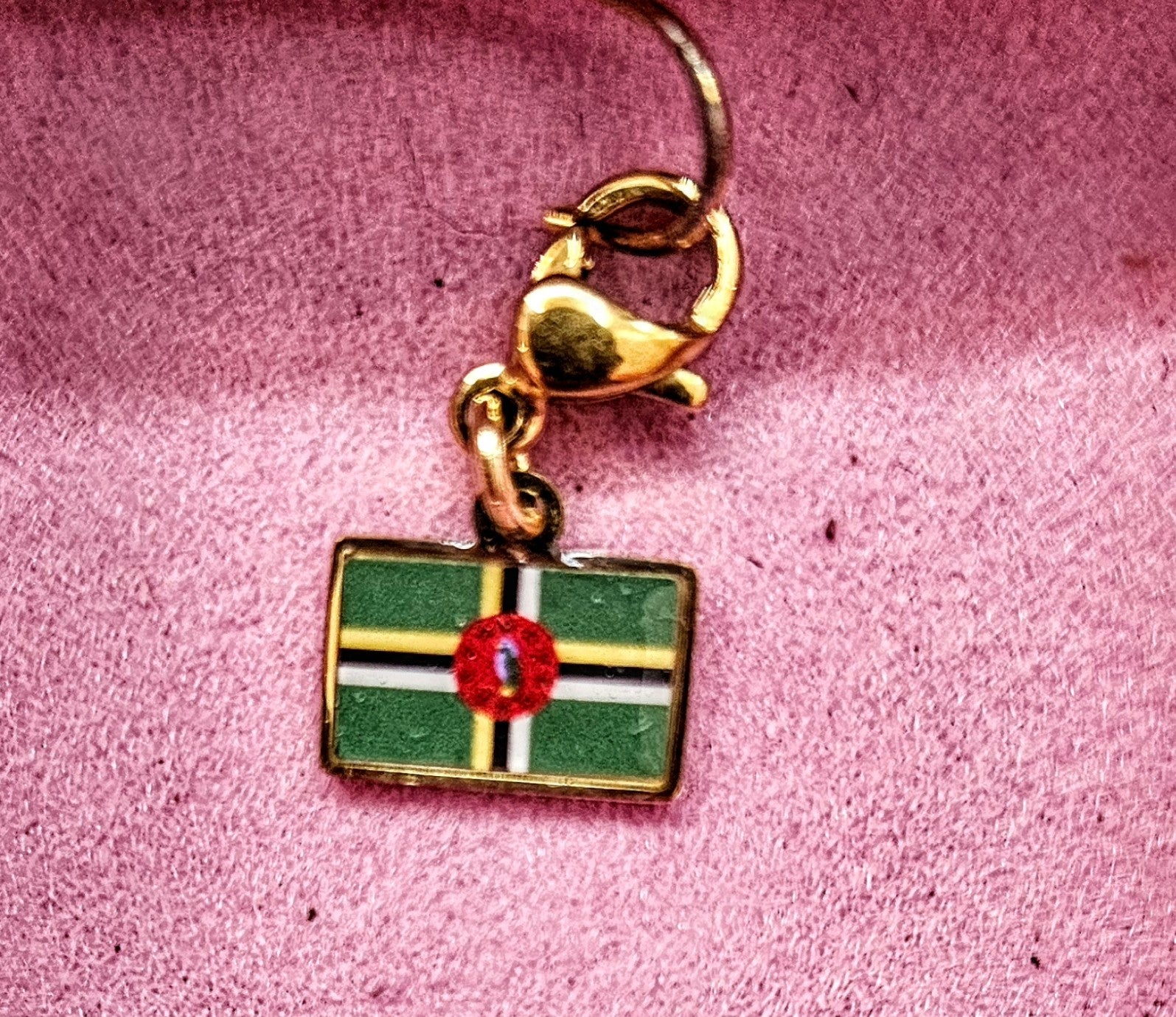 Custom Caribbean souvenir mini Hook Charms