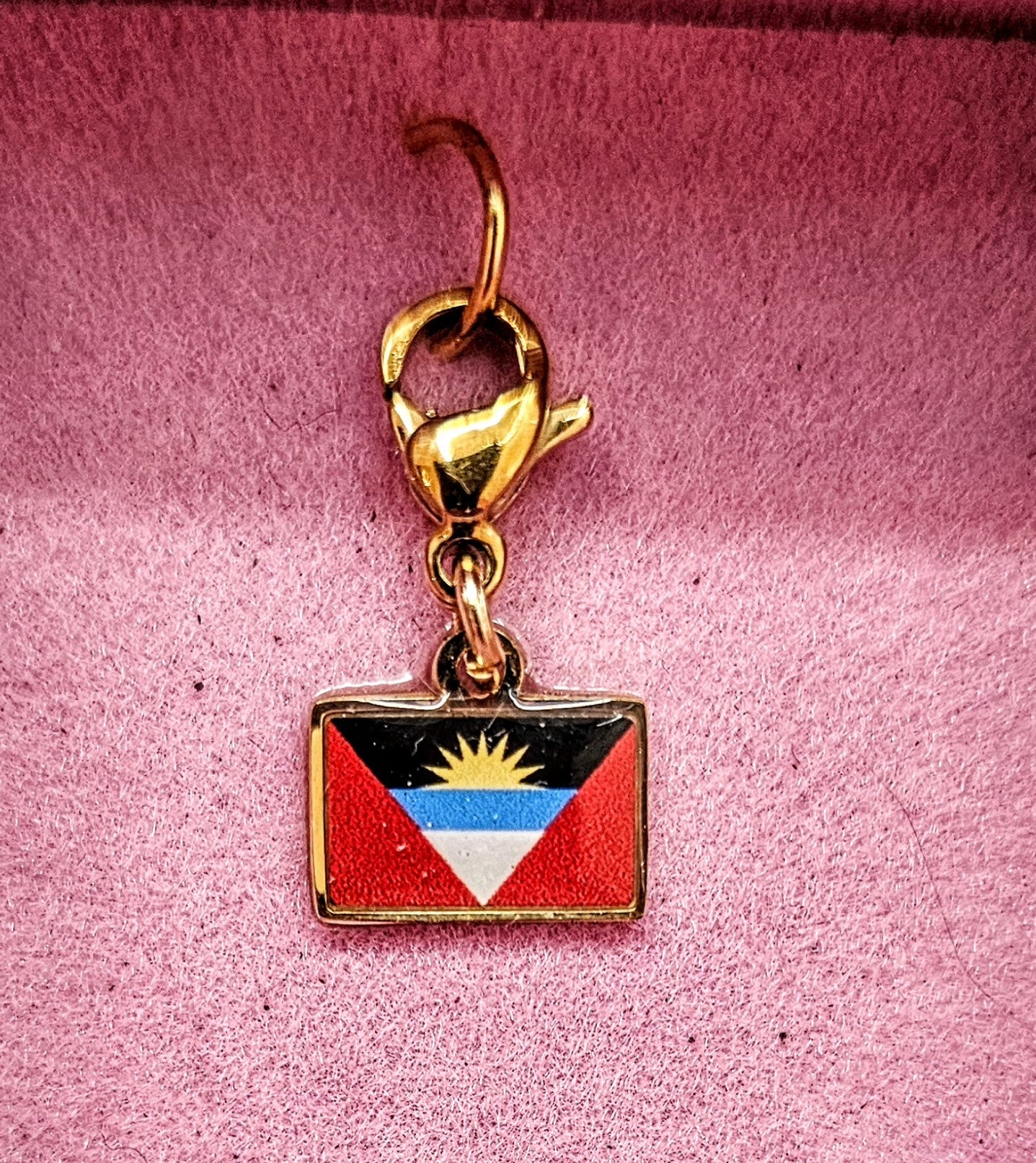 Custom Caribbean souvenir mini Hook Charms