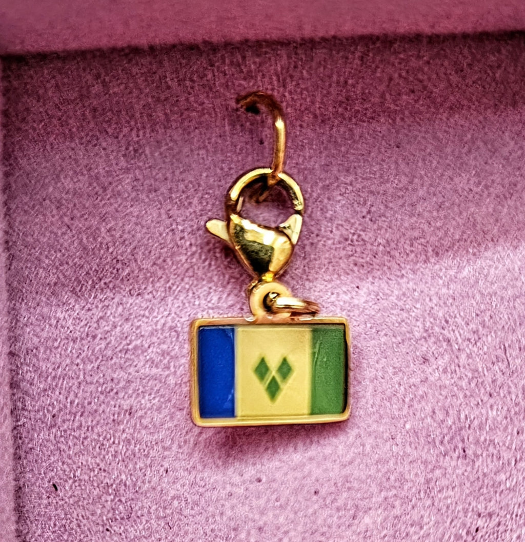 Custom Caribbean souvenir mini Hook Charms