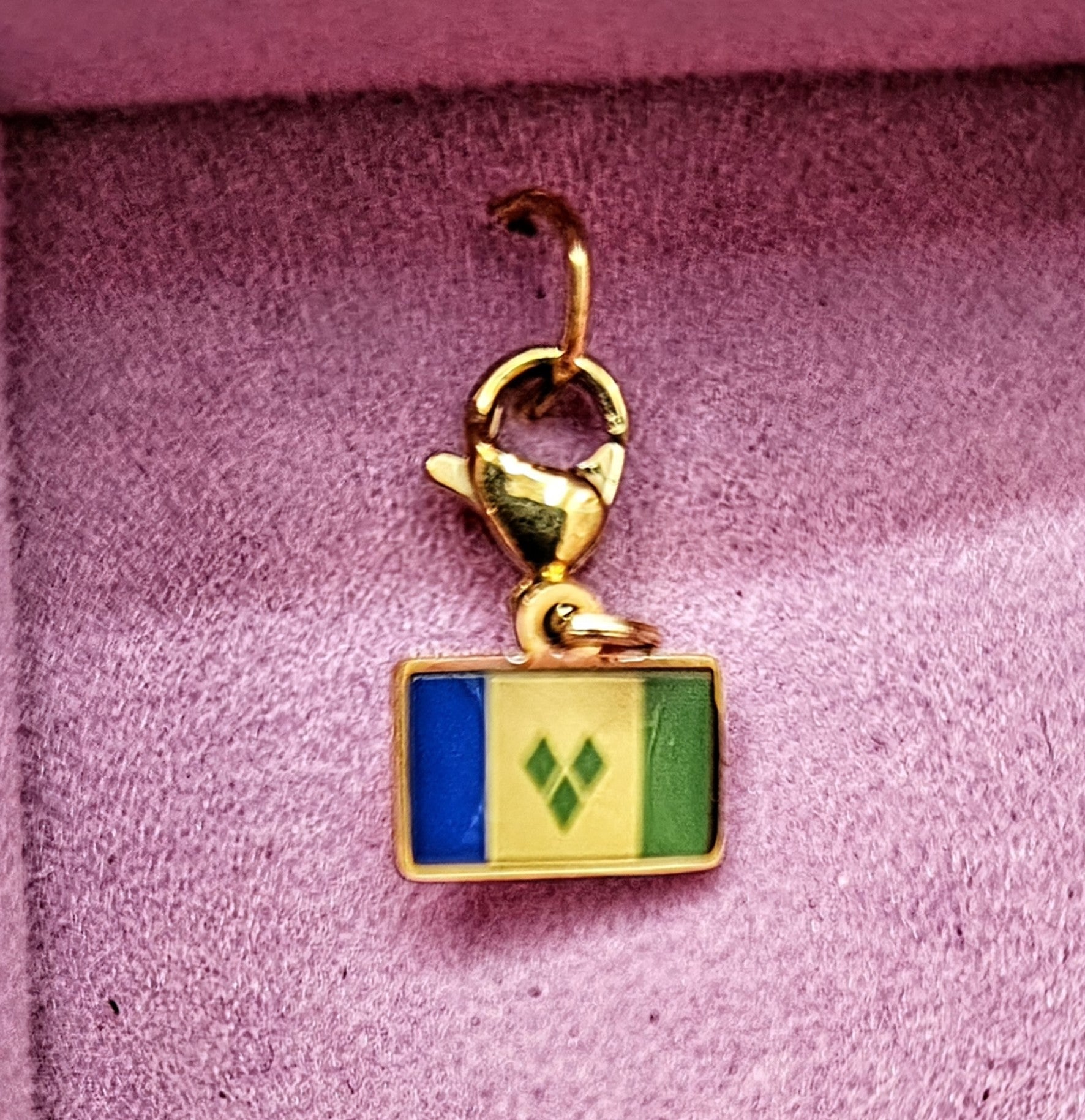 Custom Caribbean souvenir mini Hook Charms