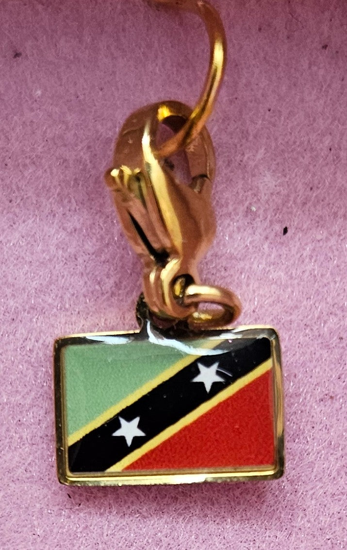 Custom Caribbean souvenir mini Hook Charms