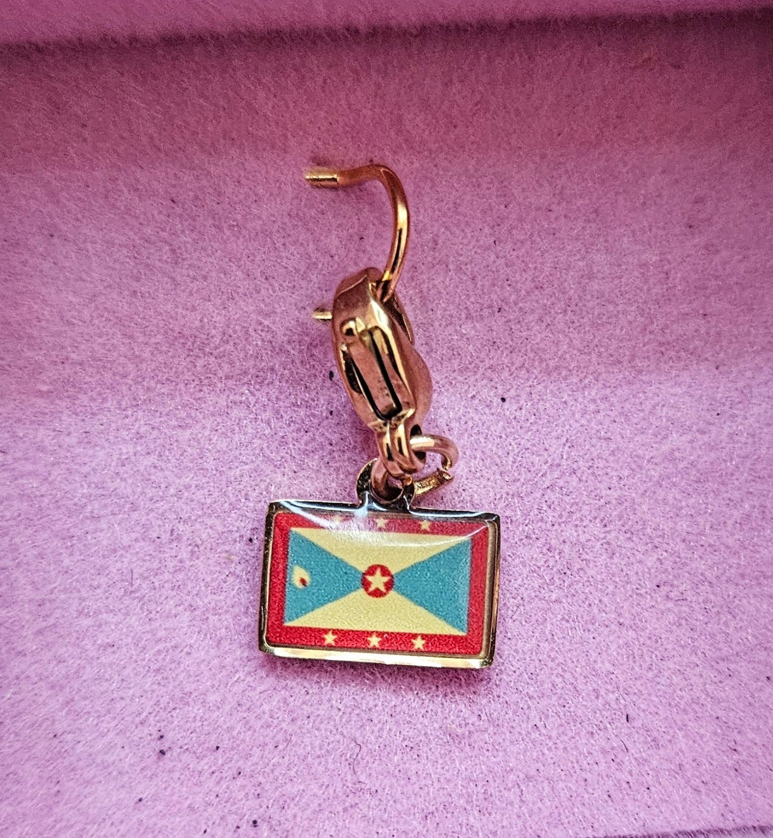 Custom Caribbean souvenir mini Hook Charms