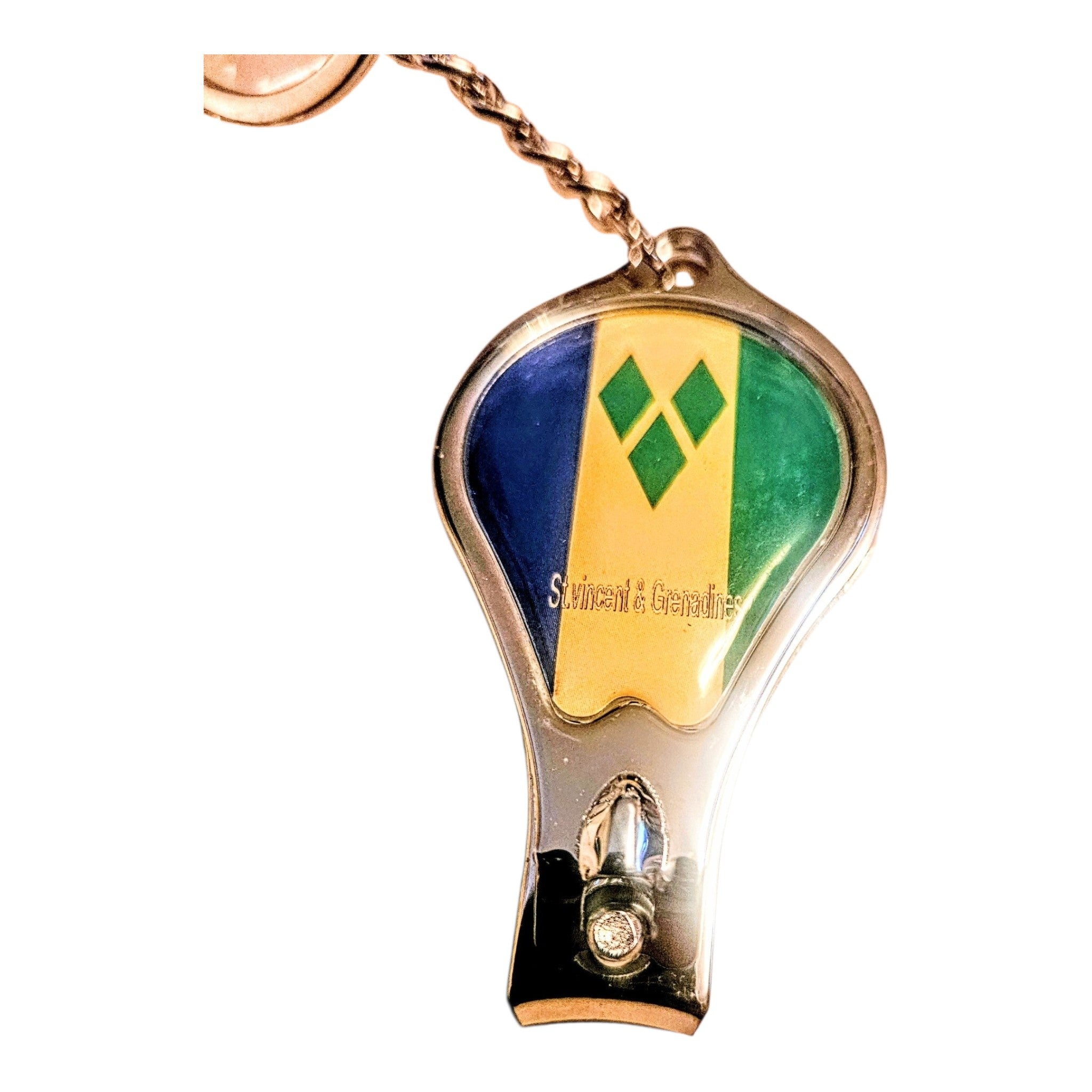 1pc St. Vincent & The Grenadines Flag Nail Clipper Keychains