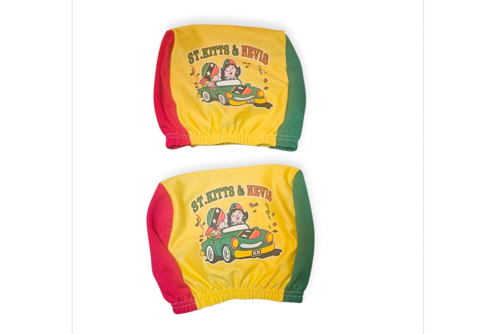 Caribbean Flag Car Headrest Covers (Set2)