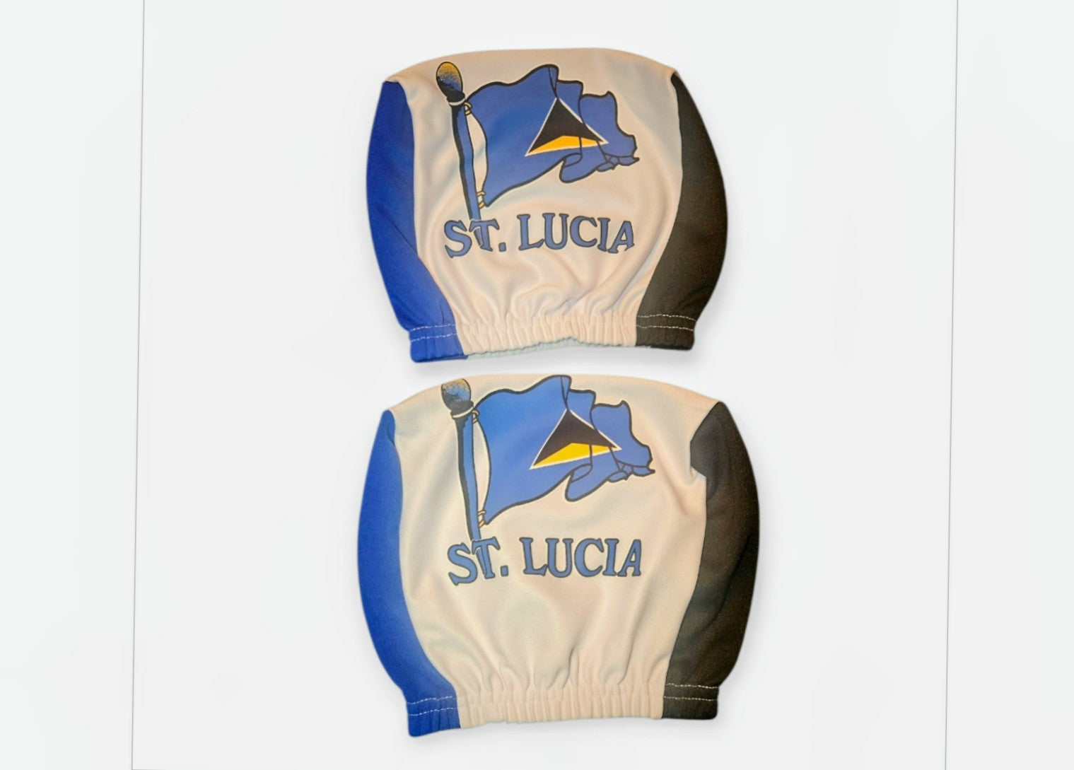 Caribbean Flag Car Headrest Covers (Set2)
