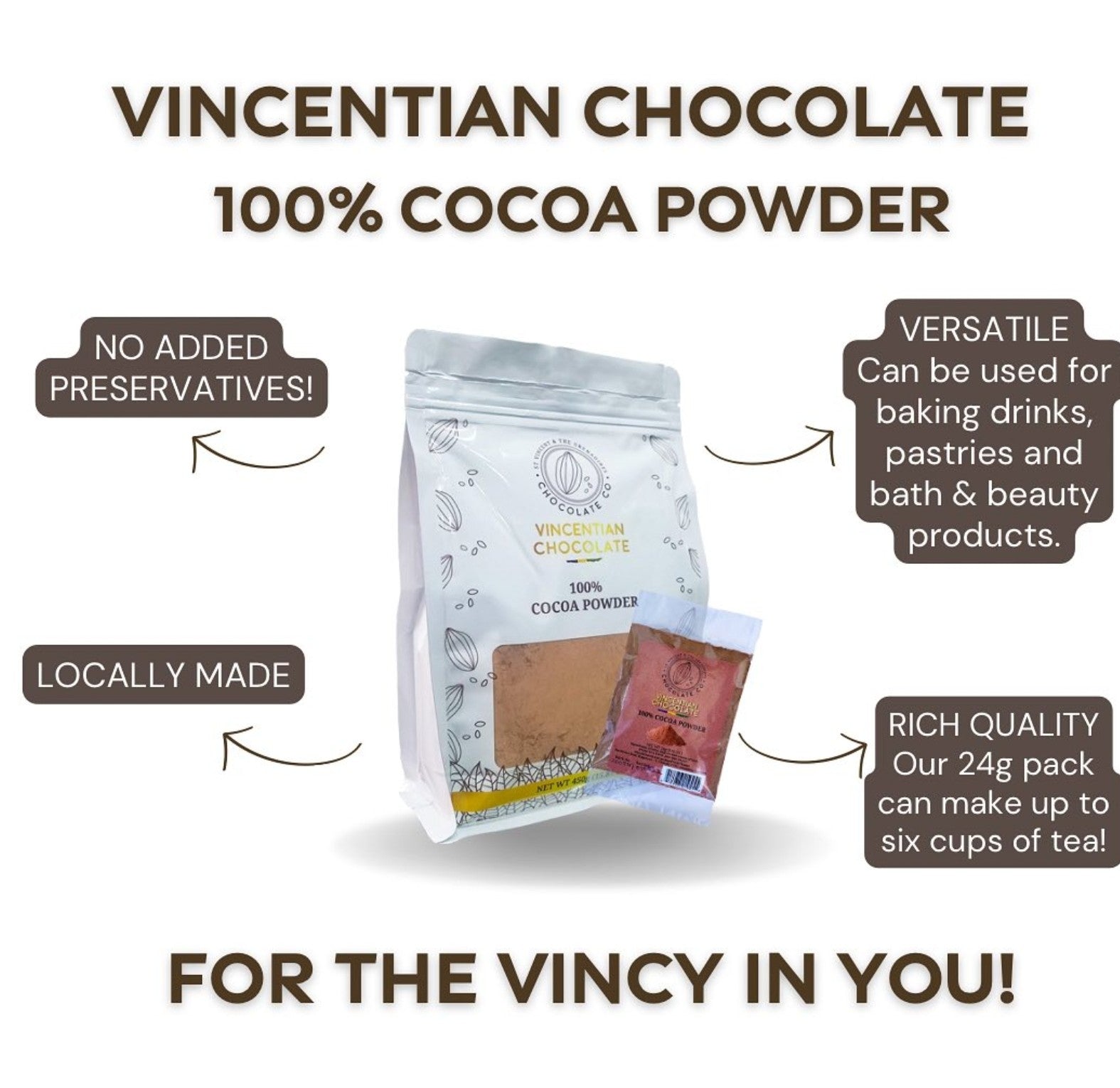 Vincentian 100% Cocoa Powder