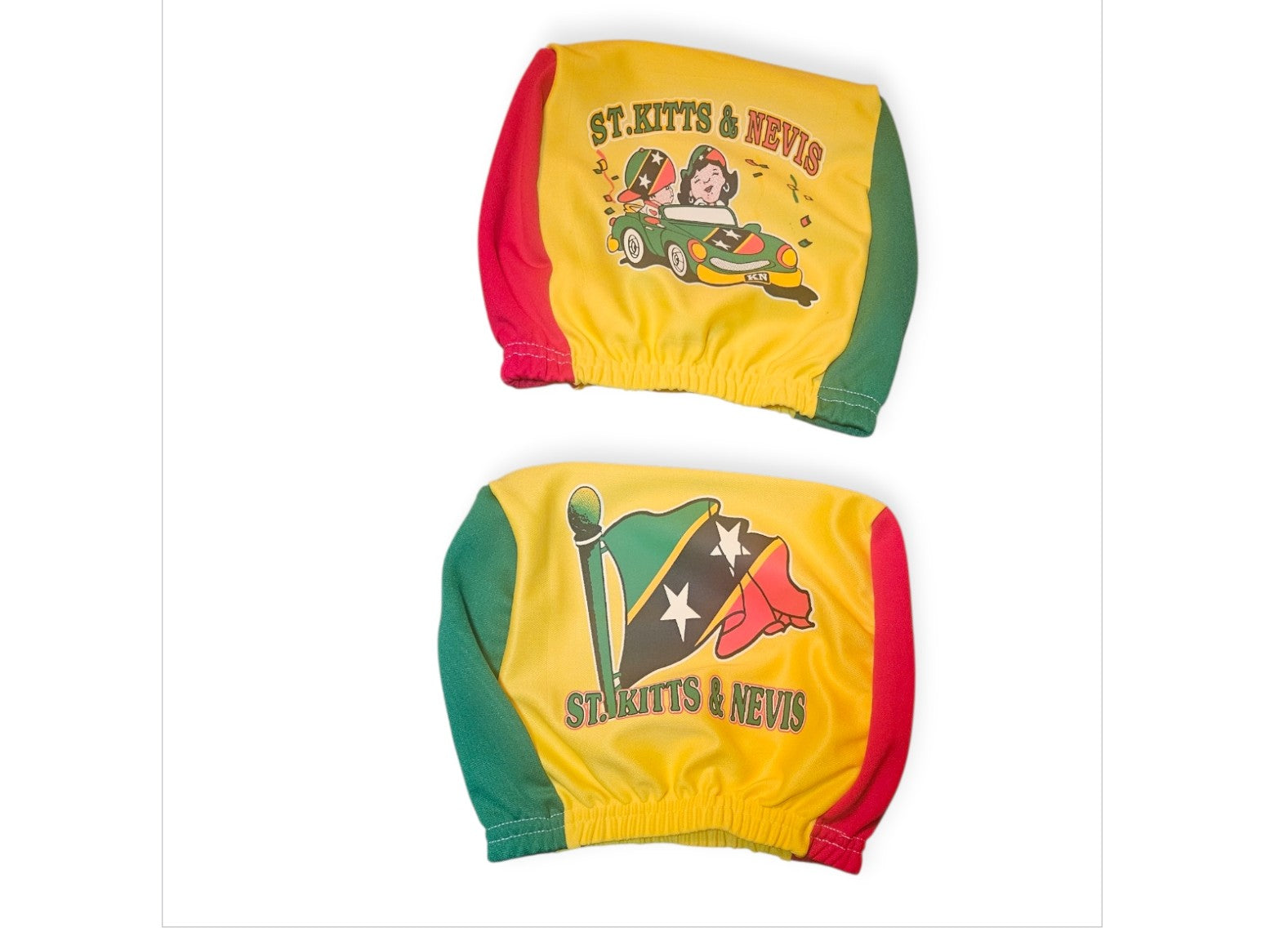 Caribbean Flag Car Headrest Covers (Set2)