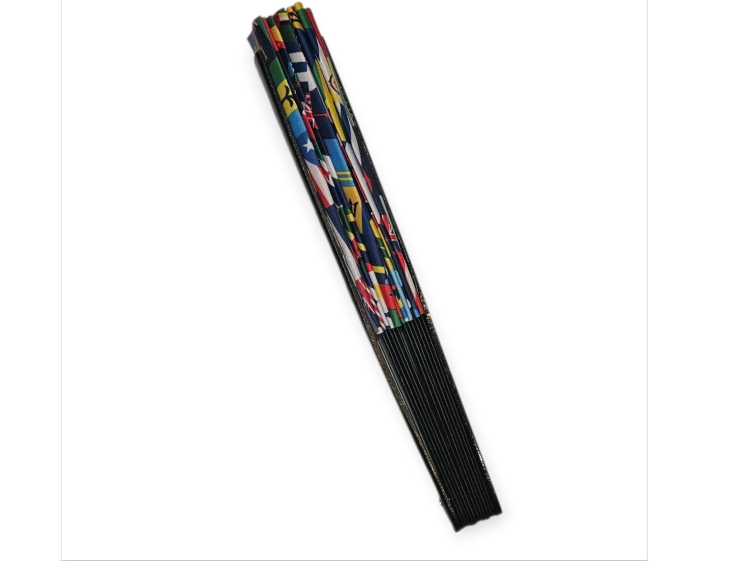 Large Caribbean Flag Hand Fan