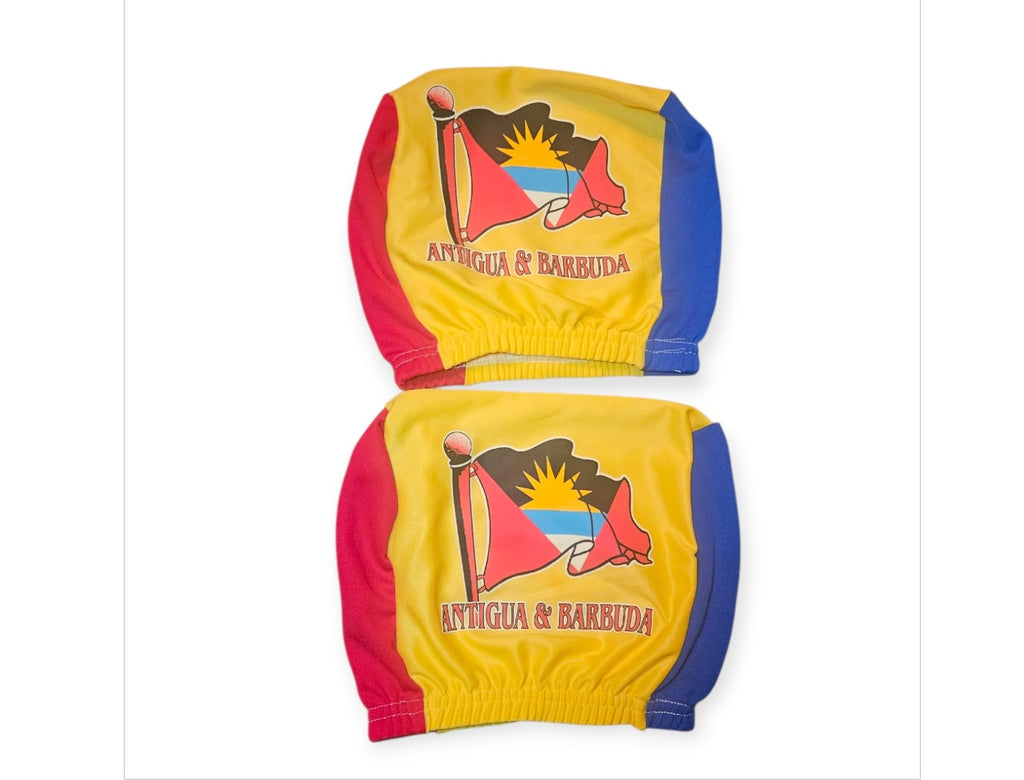 Caribbean Flag Car Headrest Covers (Set2)