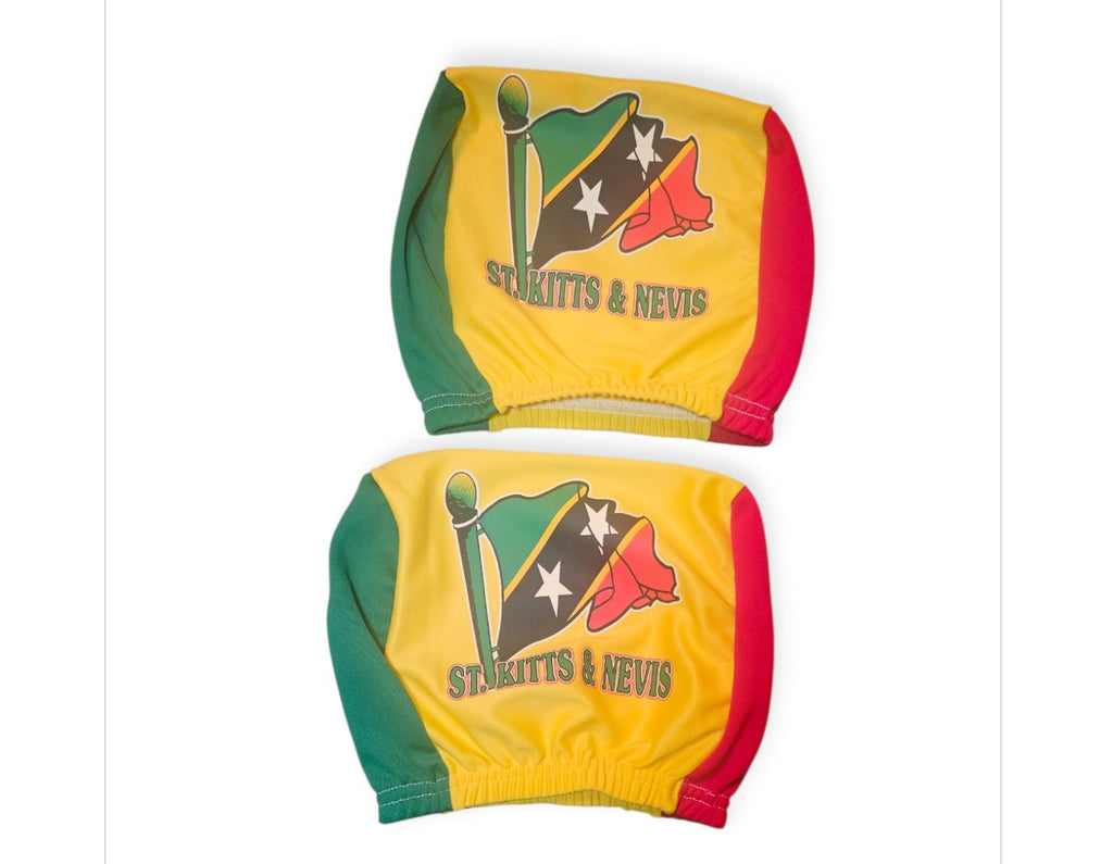 Caribbean Flag Car Headrest Covers (Set2)
